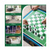 12-in-1 Combo Game Table Set with Foosball Air Hockey Pool Chess and Ping Pong