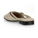 Adria Onix Cream Leather Mules
