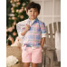 Toddler and Little Boys Plaid-Print Mesh Polo Shirt