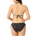 Juniors' Metallic Triangle Bikini Top & Bottoms