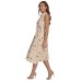 Women's Floral-Print Button-Down Tie-Front Cotton Shirtdress
