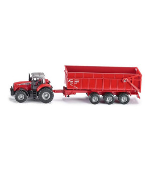 Siku, 1/87 Massey Ferguson 8480 with Krampe Dump Trailer Siku-1844