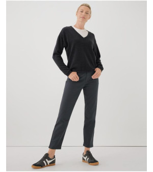 Pact, Women's Organic Cotton Stretch Twill Denim Slim Pant