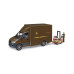 1/16 Mercedes-Benz Sprinter UPS Truck with Manually Operated Pallet Jack by