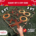 - Giant Wooden Tic Tac Toe Game (All Weather) | 3ft x 3ft | Big Wood X & O Pieces with Rope Game Board | Tic Tac Toe Board