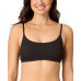 Juniors' Ribbed Scoop-Neck Bralette Bikini