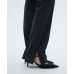 Women's Chalk-Stripe Straight Trousers