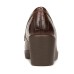 Color: Dark Brown Croco Embossed Faux Leather