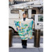 Double Sided Wool Silk Scarf Of Tropical Breeze