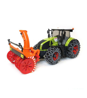Bruder, 1/16 Claas Axion Tractor with Snow Blower & Tire Chains