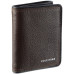 Men's Leather Trifold Wallet with Contrast Color Edge