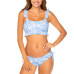 Juniors' Ruffle-Trimmed Bikini Top & Tied Bottoms