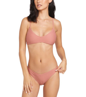 Volcom, Juniors' Simply Solid Scoop-Neck Bikini Top & Simply Solid Hipster Bikini Bottoms