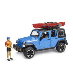 Bruder, 1/16 Jeep Wrangler Rubicon Unlimited with Kayak and Kayaker