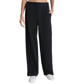 DKNY, Women's Brushed Rib-Knit Straight-Leg Pants