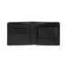 Men's Leather Global Bifold Coin Pocket Wallet with Contrast Color Edge