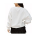 Women's White Atlanta United FC Crewneck Drop Shoulder Sweatshirt