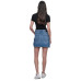 Women's Denim Cargo Mini Skirt