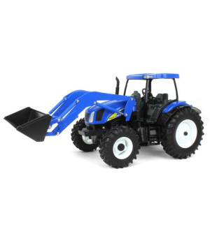 ERTL, 1/16 New Holland with Loader & MFD Tractor