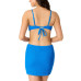 Juniors' Rib Scrunch Scoop Neck Bralette Bikini Top & Ribbed Pull-On Cover-Up Skirt