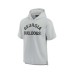 Men's and Women's Gray Georgia Bulldogs Super Soft Fleece Short Sleeve Pullover Hoodie