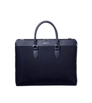 MAVERICK & CO., Men's Alpha Leather Trimmed Briefcase
