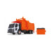 1/25 White/Orange Mack LR Garbage Truck w/ McNeilus Meridian Loader & Dumpster