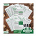 - 5 Big Dry Erase Yardzee & Farkle Score Cards with 5 Markers (11.5in x 8in) | Large Laminated Reusable Score Pads & Pens