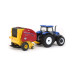 1/64 New Holland Tractor w/ Roll-Belt 560 Round Baler & 6 Bales, 50 Years Round Baling, 2024 Farm Show