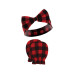 Baby Girls Hudson Cotton Headband and Scratch Mitten Set, Christmas Tree Truck, 0-6 Months
