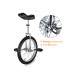 18 In Wheel Outdoor Unicycle Skid-proof Tire Fitness Bicycle Balance Training for Adults Teenagers Kids, Silver
