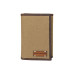 Men's Canvas with Leather Trim Trifold Wallet