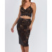Women's Joan 2 Piece Crochet Lace Camisole Lingerie Set
