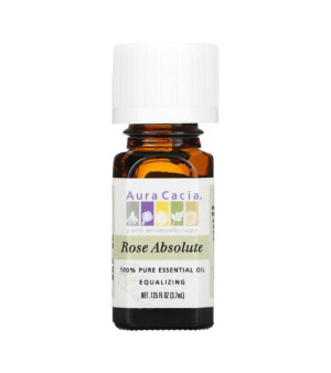 Aura Cacia, 100% Pure Essential Oil Rose Absolute - 0.125 fl oz (3.7 ml