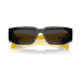 Color: Black, Yellow Marble
