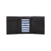 Men's Enameled Logo Leather Trifold Wallet