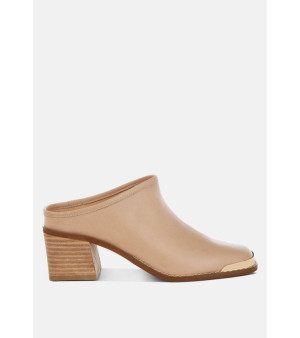 Rag & Co, Bottani Genuine Leather Slip-On Mules