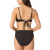 Juniors' Ribbed Scoop-Neck Bikini Top & Ribbed Banded High-Waisted Swim Bottoms