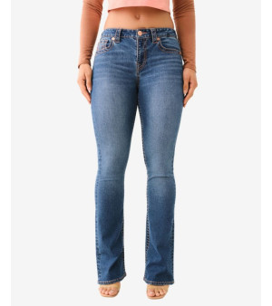 True Religion, Women's Becca Mid Rise Big T Bootcut Jeans
