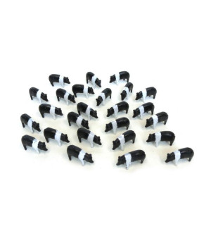 ERTL, 1/64th 25 pack of Black & White Pigs