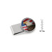 Men's American Bald Eagle Colorized JFK Half Dollar Stainless Steel Money Clip