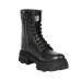 Black Leather Combat Boots By URBNKICKS