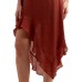 Juniors' Asymmetrical-Hem Gauzy Skirt