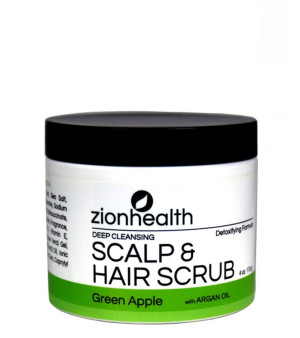 Zion Health, Hair Scrub, Green Apple, 4 oz