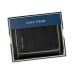 Men's Leather Trifold Wallet with Contrast Color Edge