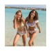 Big Girls Toddler|Child Good Vibes Triangle Shirred Bikini