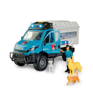 Dickie Toys HK Ltd, - Light Sound Iveco Animal Rescue Playset