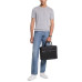 Men's Explorer Leather Logo Briefcase
