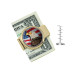 Men's American Bald Eagle Colorized JFK Half Dollar Money Clip