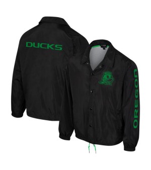 The Wild Collective, Men's and Women's Black Oregon Ducks Coaches Full-Snap Jacket